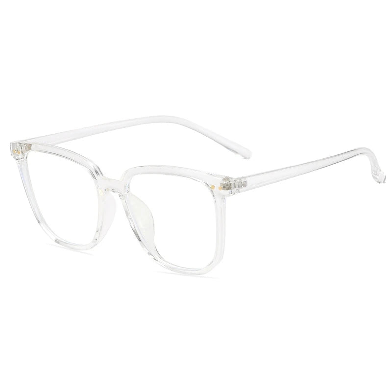 Cadre léger Lunettes anti-bleues Lunettes optiques noires transparentes Femmes Hommes