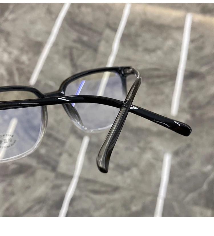 Cadre léger Lunettes anti-bleues Lunettes optiques noires transparentes Femmes Hommes
