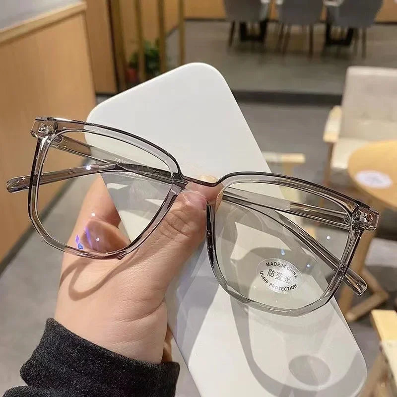 Cadre léger Lunettes anti-bleues Lunettes optiques noires transparentes Femmes Hommes